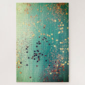 Puzzle amidon d'or turquoise (Vertical)