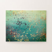 Puzzle amidon d'or turquoise (Horizontal)