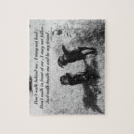 Puzzle Amis - Black Lab (Vertical)