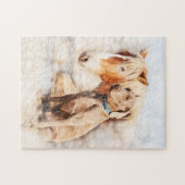 Puzzle Amis - Cheval et Chien (Horizontal)