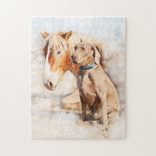 Puzzle Amis - Cheval et Chien (Vertical)