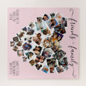 Puzzle Amis et famille Citations Photo Heart (Horizontal)