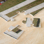 Puzzle amish rouge de grange (Côté)