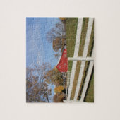 Puzzle amish rouge de grange (Vertical)