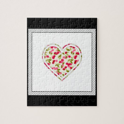 Puzzle Amour, baies, cerise (Vertical)