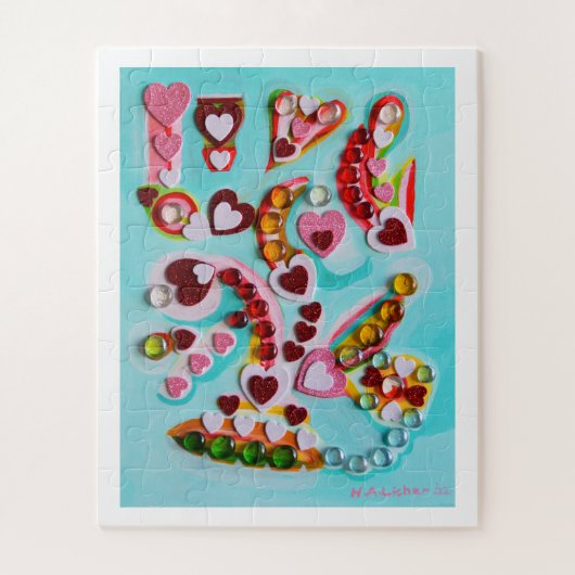 Puzzle Amour coeur art (Vertical)