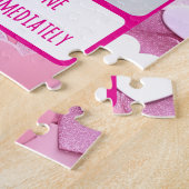 Puzzle Amour Coeur Confetti I Texte Retour (Côté)