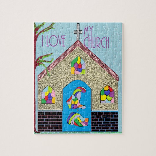 Puzzle Amour d'ASL I mon église (Vertical)