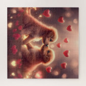 Puzzle Amour de chiot mignon (Horizontal)
