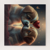 Puzzle Amour de chiot mignon (Horizontal)