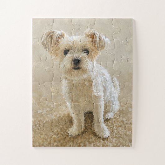Puzzle Amour de Morkie Oversized (Vertical)