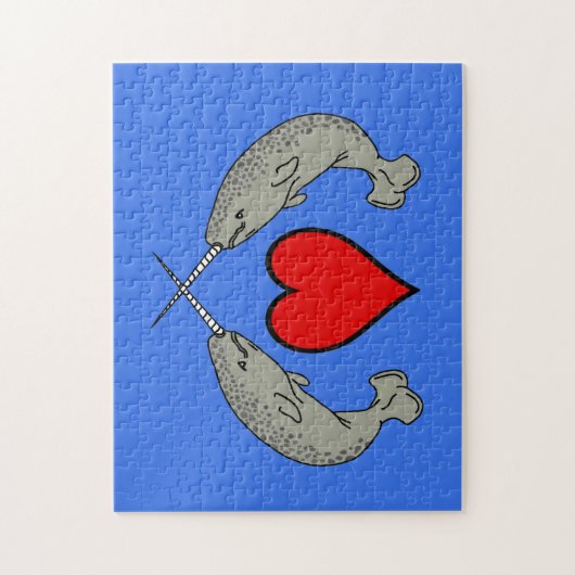 Puzzle Amour de Narwhal (Vertical)