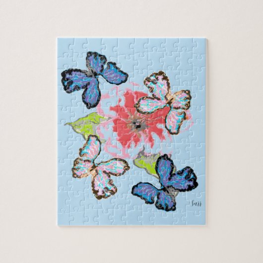 Puzzle : Amour des papillons (Vertical)