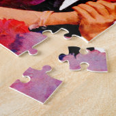 Puzzle amour en fleurs (Côté)