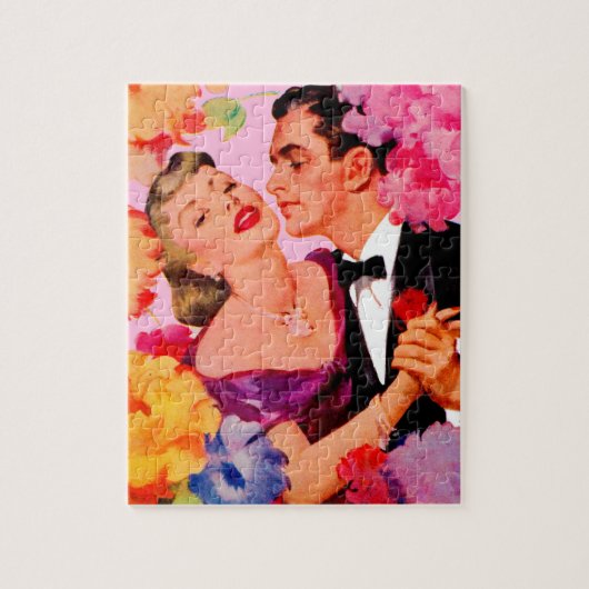 Puzzle amour en fleurs (Vertical)