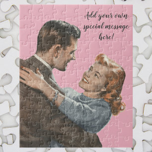 Puzzle Amour Romantique Vintage des Nouveaux Mariés Danse