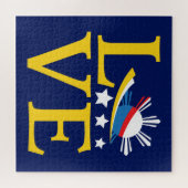 Puzzle Amour - Typographie du drapeau philippin (Horizontal)