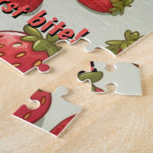 Puzzle Amoureux de fraises (Côté)