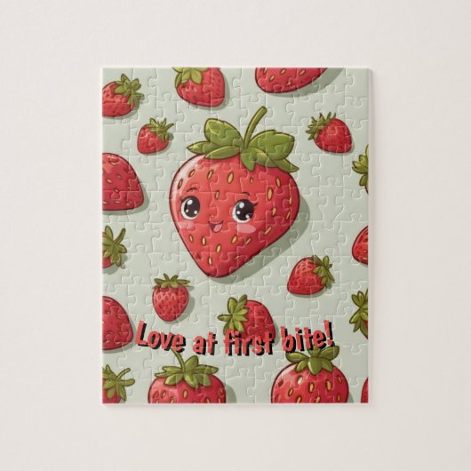 Puzzle Amoureux de fraises (Vertical)