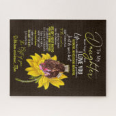 Puzzle Amoureux de la fille | À ma fille amour maman (Horizontal)