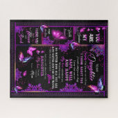 Puzzle Amoureux de la fille | À ma fille amour maman (Horizontal)