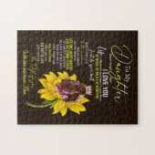 Puzzle Amoureux de la fille | À ma fille amour maman (Horizontal)