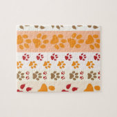 Puzzle Amoureux de les chiens mignons d'empreintes de (Horizontal)