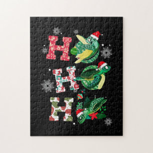 Puzzle Amoureux de Noël des tortues amusantes