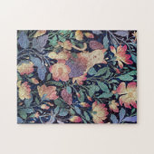 Puzzle Amoureux des chats Chat Et Fleur Magnolia (Horizontal)