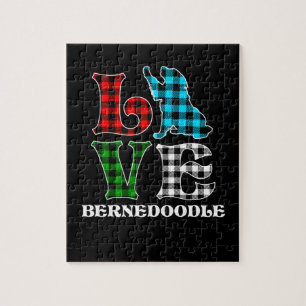 Puzzle Amoureux des chiens Bernedoodle
