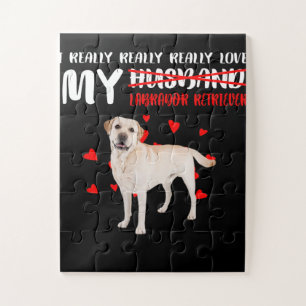 Puzzle Amoureux des chiens J'Aime Vraiment Mon Labrador