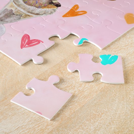 Puzzle Amoureux des cygnes (Côté)