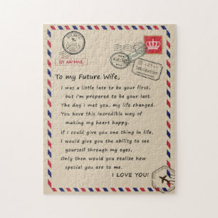 Puzzle Amoureux des femmes  À Ma Future Femme Je T'Aime