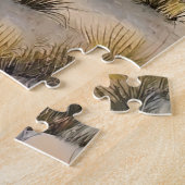 Puzzle Amoureux du Malinois belge Plage de sable (Côté)