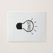 Puzzle Ampoule en noir et blanc (Horizontal)