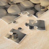 Puzzle Ampoule gris blanc impossible défi patte (Côté)