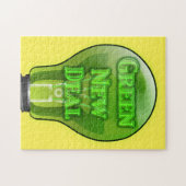 Puzzle Ampoule verte New Deal (Horizontal)