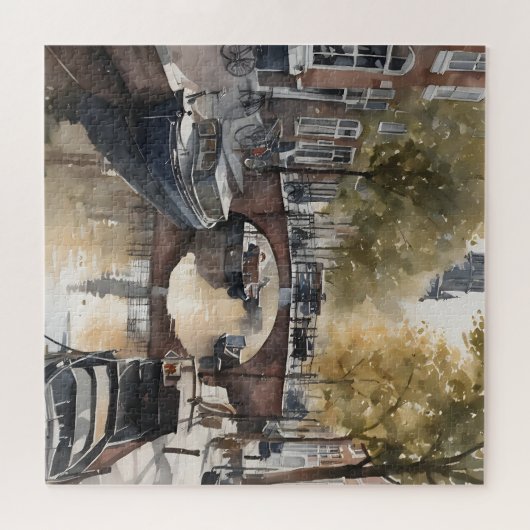 Puzzle Amsterdam aquarelle (Horizontal)