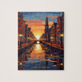 Puzzle Amsterdam Postcard Holland Vintage Travel (Vertical)