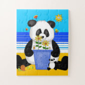 Puzzle Amusant Beach panda (Vertical)