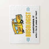 Puzzle Amusant Conducteur de bus scolaire Jaune (Vertical)