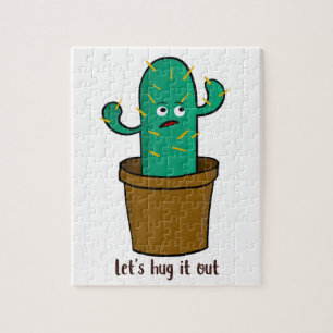Puzzle Amusant Laissons Enfoncer Le Cactus