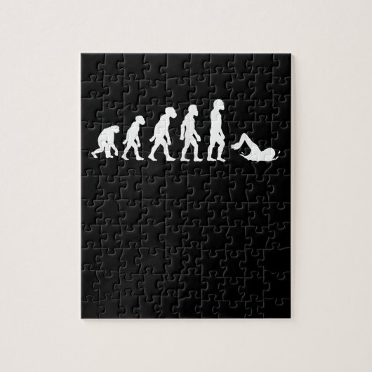 Puzzle Amusant Nage Humain Évolution Nage Conception nage (Vertical)
