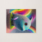 Puzzle Amusant petit bébé requin avec arc-en-ciel (Horizontal)