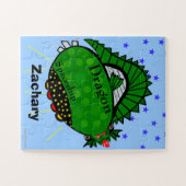 Puzzle Amusants Green Dragon vaisseau spatial Red Fire Mo (Horizontal)