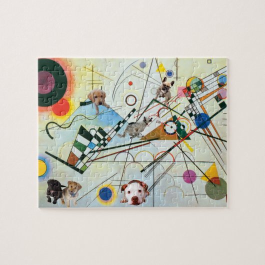 Puzzle Amusement avec la composition VIII de Kandinsky (Horizontal)