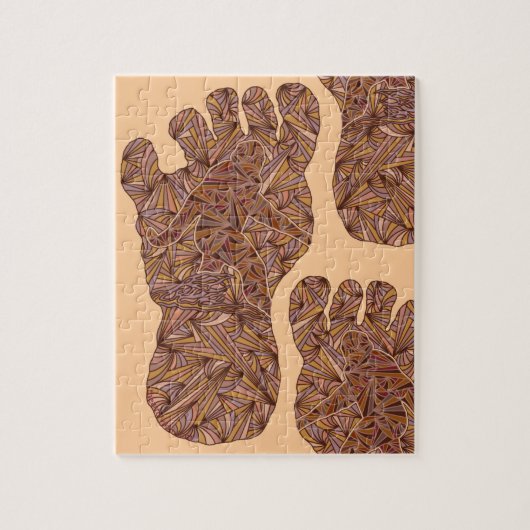 Puzzle Amusement de Bigfoot de voie de Sasquatch (Vertical)