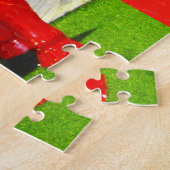 Puzzle Amusement de la vache suisse rouge (Côté)