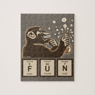 Puzzle Amusement découvert par singe de chimie