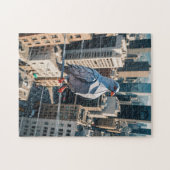 Puzzle An origami pigeon in the city (Horizontal)